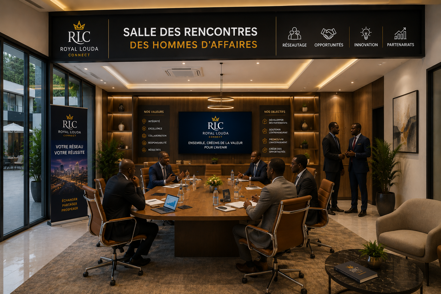 Salle de rencontres des hommes d'affaires